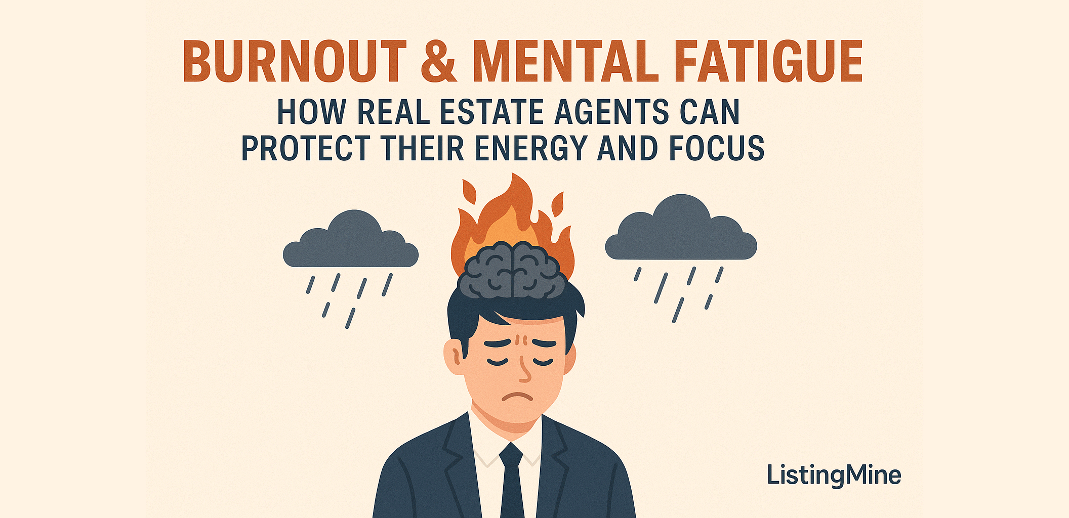 Burnout & Mental Fatigue How Real Estate Agents Can Protect Their Energy and Focus