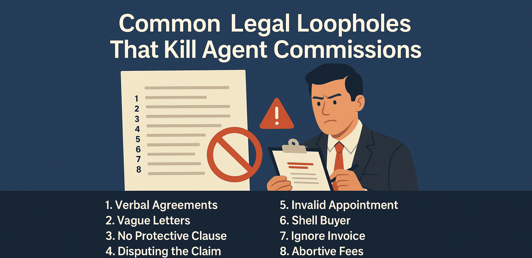 Common Legal Loopholes That Kill Agent Commission