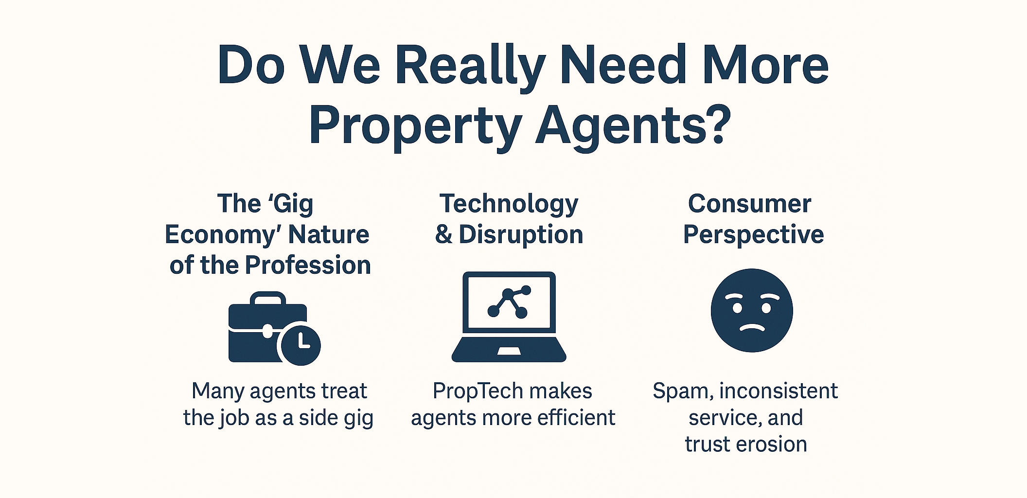 Do We Really need More Property Agents