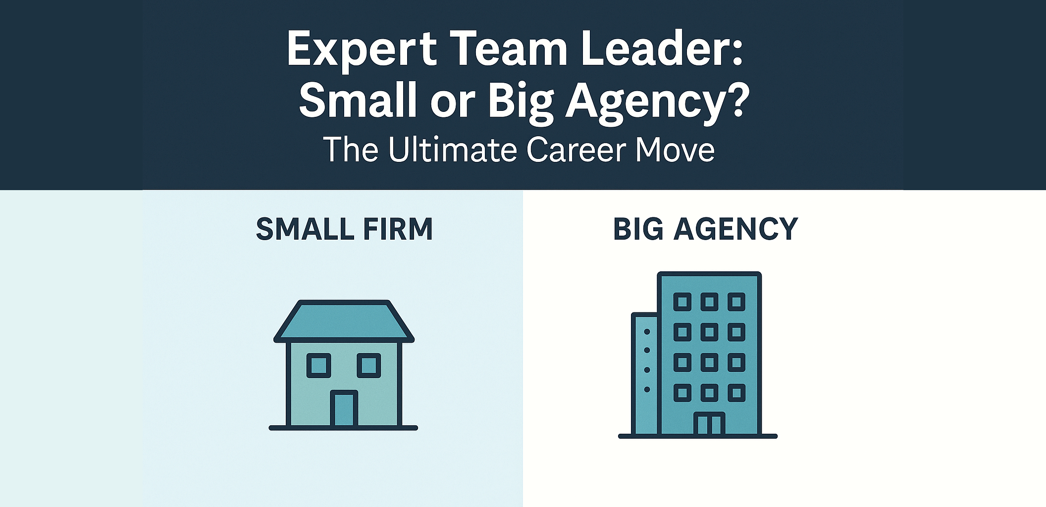 Expert Team Leader Small or Big Agency The Ultimate Career Move