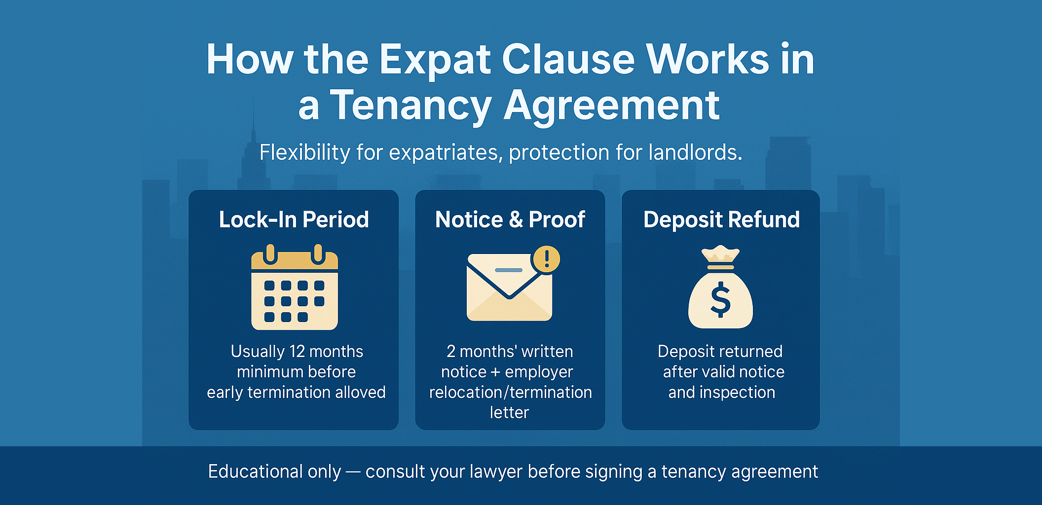 How the Expat Clause Works in a Tenancy Agreement