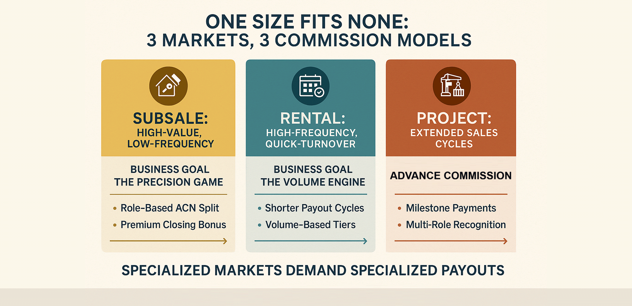 Subsale Rental Project Why One Commission Plan Cannot Fit All Three Markets