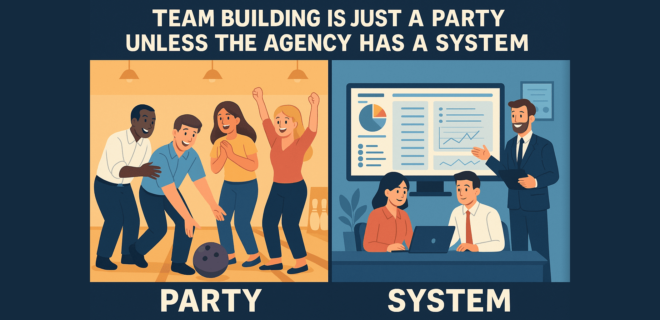 Team Building Is Just A Party Unless THe Agency Has A System