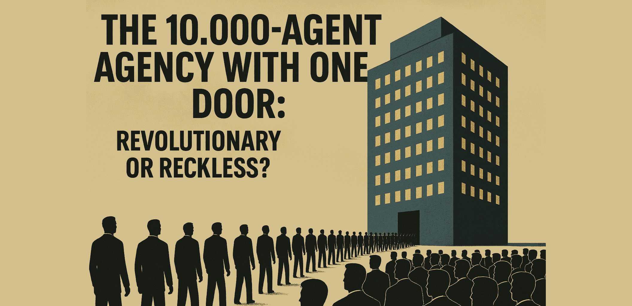 The 10000 agent agency with one door