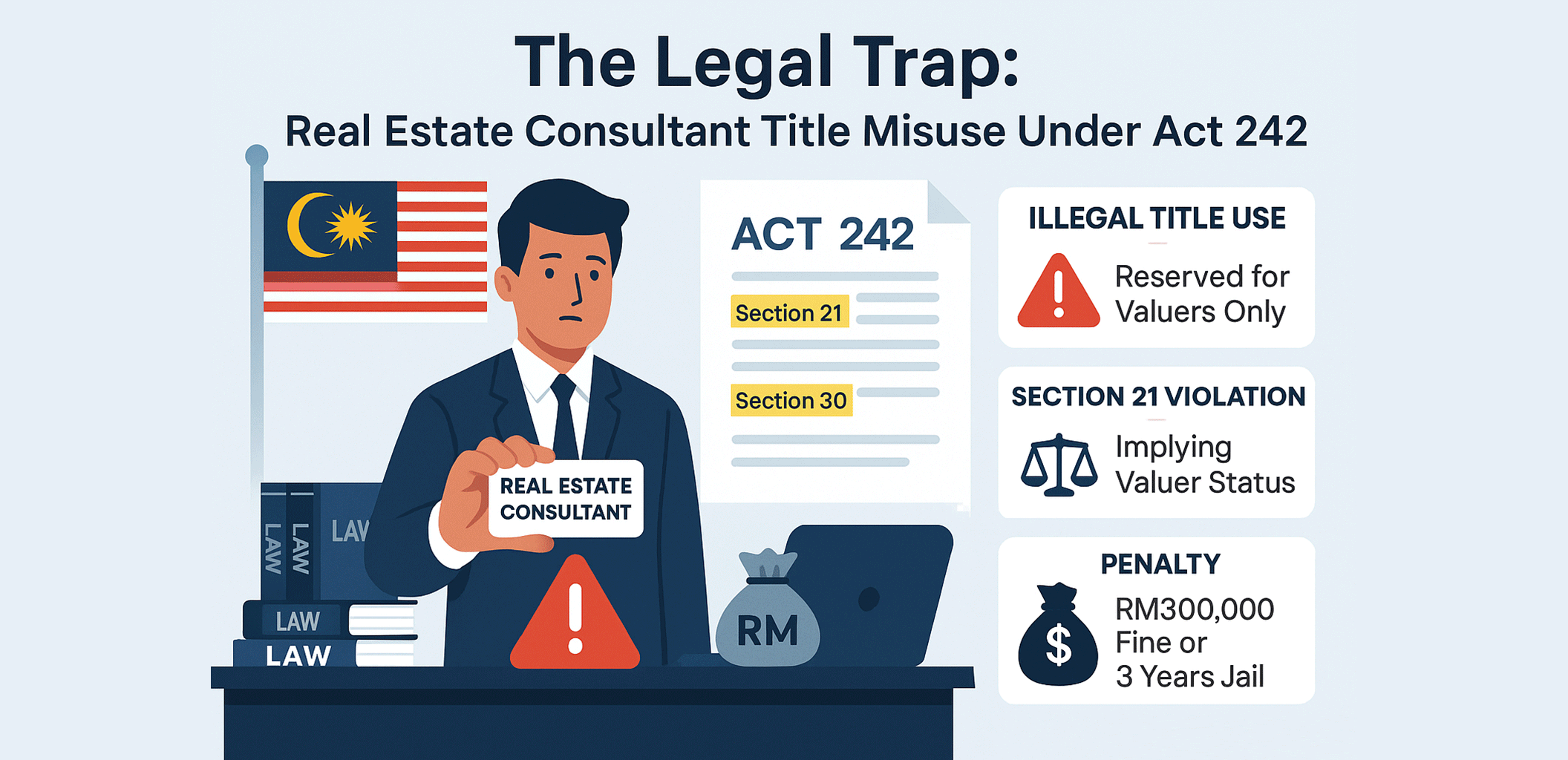 The Legal Trap Real Estate Consultant Title Misuse Under Act 242