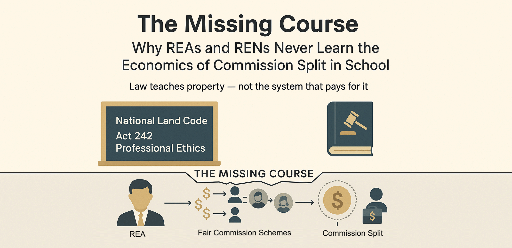 The Missing Course Why REAs and RENs Never Learn the Sconomics of Commission Split in School