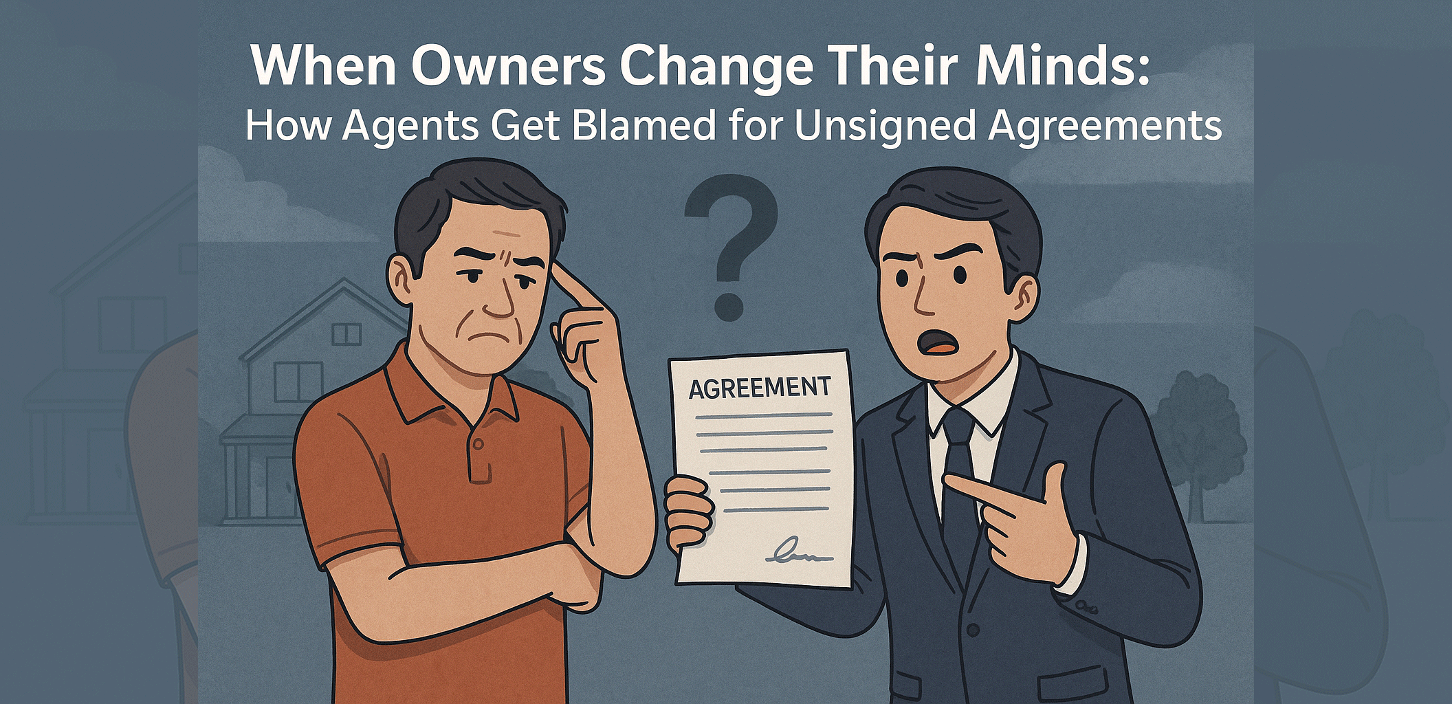 When Owners Change Thier Minds How Agents Get Blamed for Unsigned Agreements