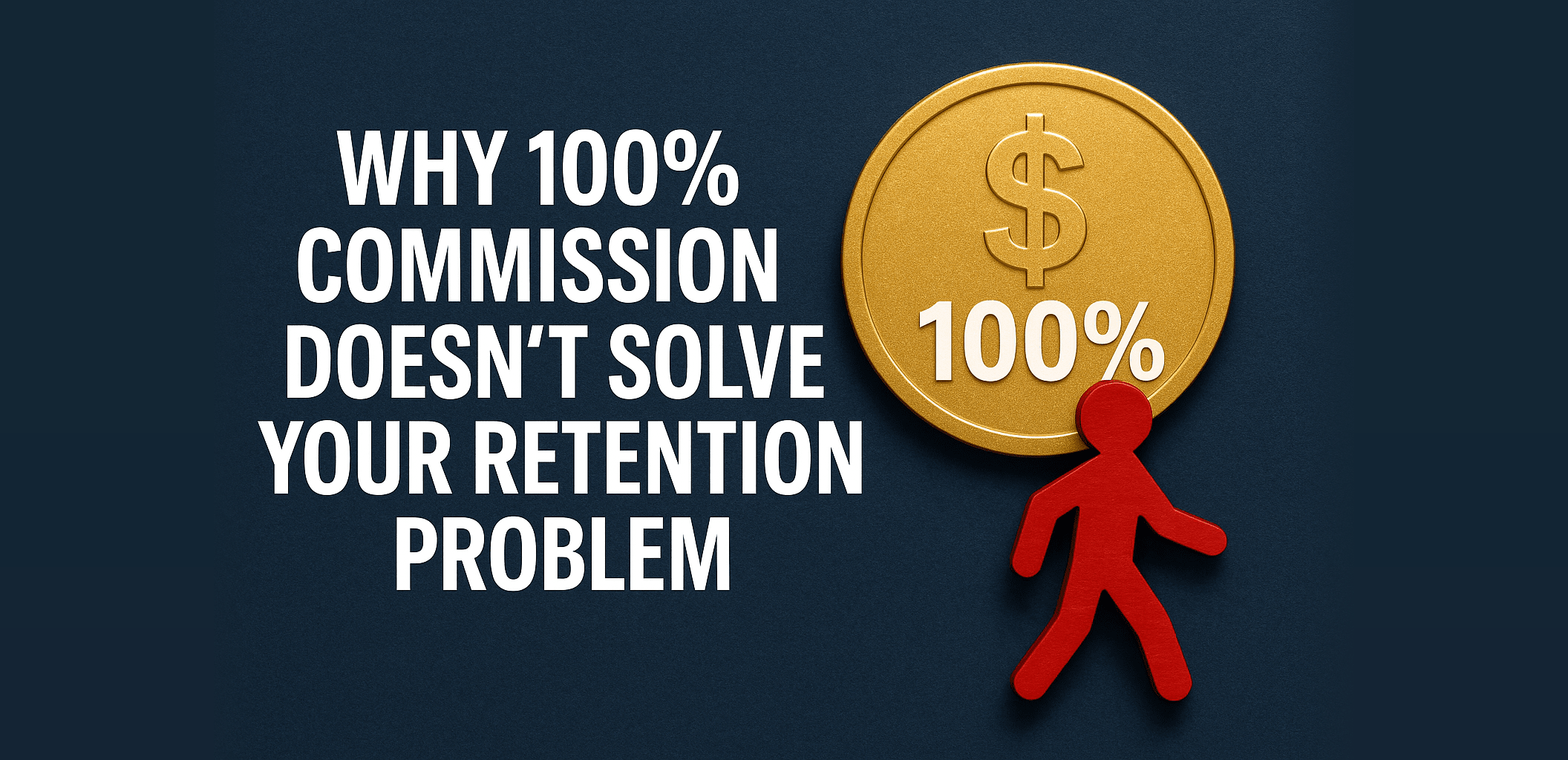 Why 100pc Commision Doesnt solve your retention problem