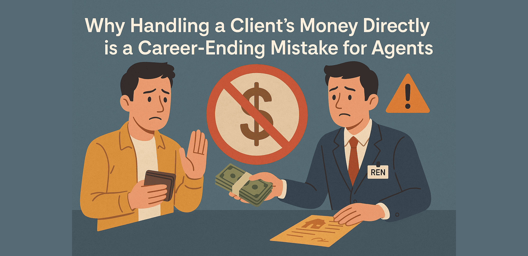 Why Handling a Clients Money Directly Is A Career Ending Mistake for Agents