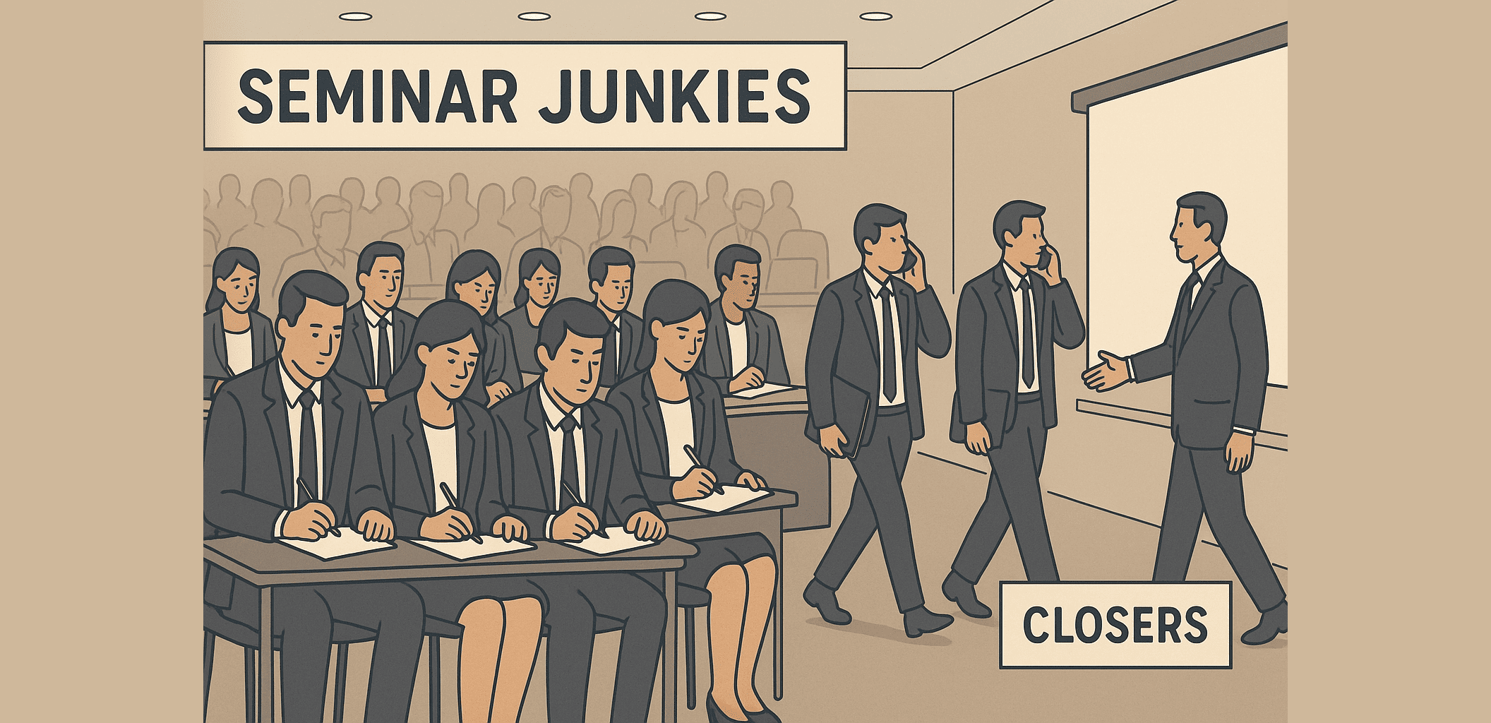 Why Most Agencies Produce Seminar Junkies Not Closers