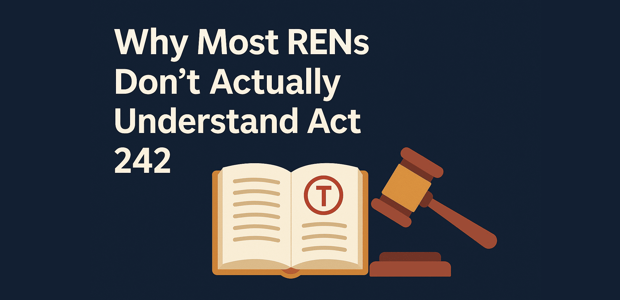 Why Most RENs Dont Actually Understand Act 242