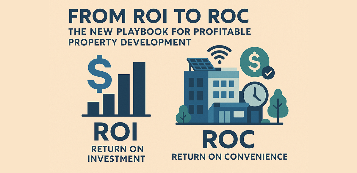 from roi to roc the new playbook for profitable property development