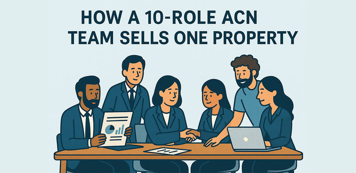 how a 10 role acn team sells one property with precision proof and zero internal conflict