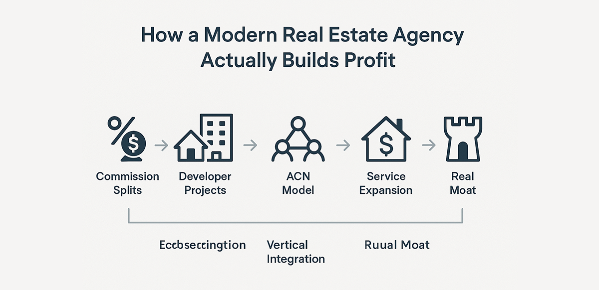 how a modern real estate agency actually builds profit