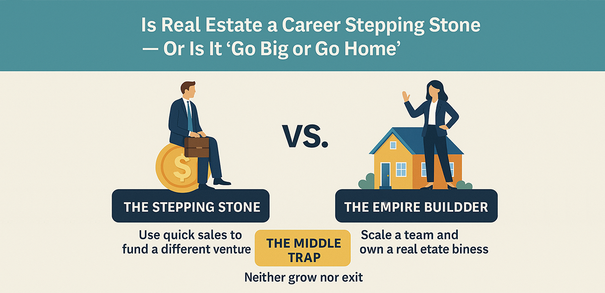 is-real-estate-a-career-stepping-stone-or-is-it-go-big-or-go-home