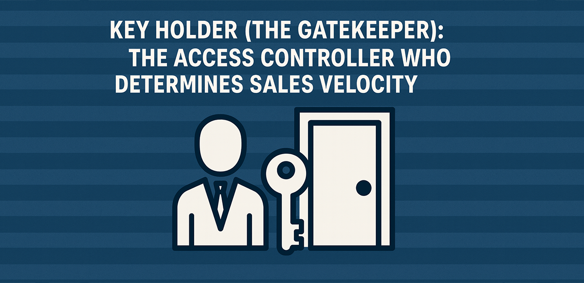 key holder the gatekeeper the access controller who determines sales velocity