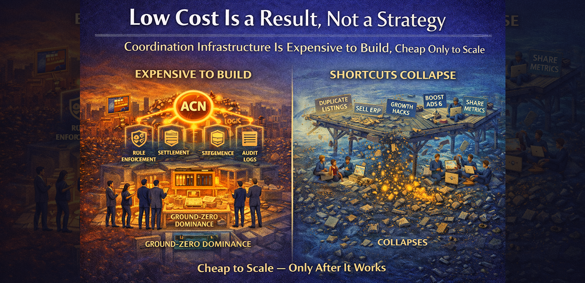 low-cost-is-a-result-not-a-strategy-why-real-coordination-infrastructure-is-expensive-before-it-scales-cheaply