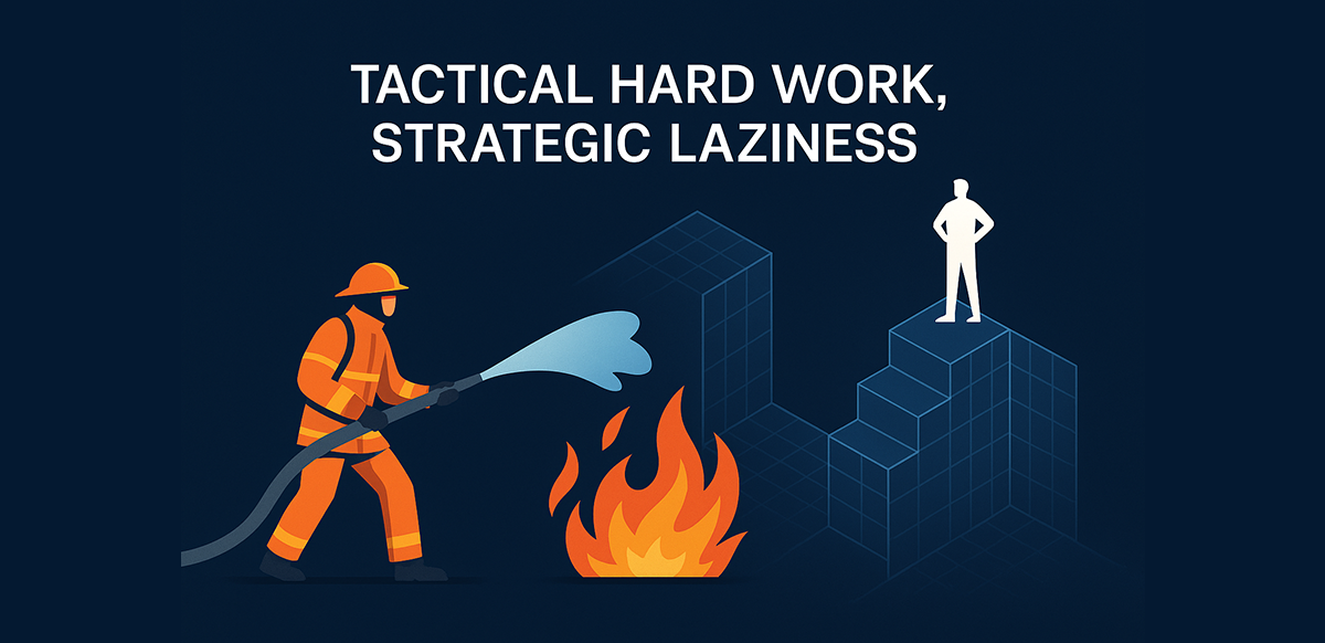 tactical hard work strategic laziness