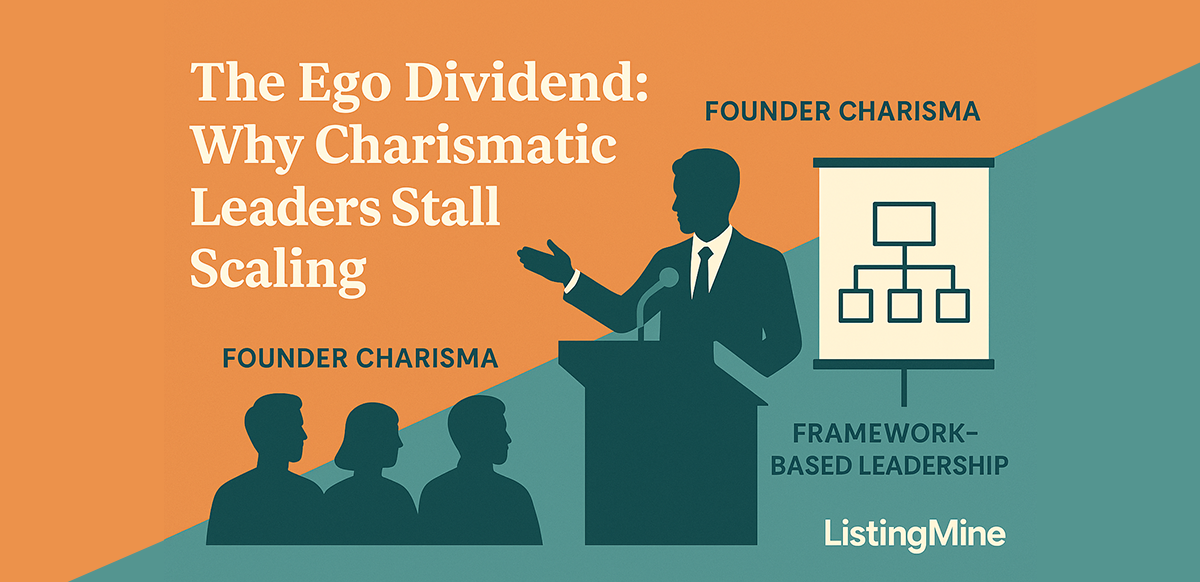 the ego dividend why charismatic leaders stall scaling