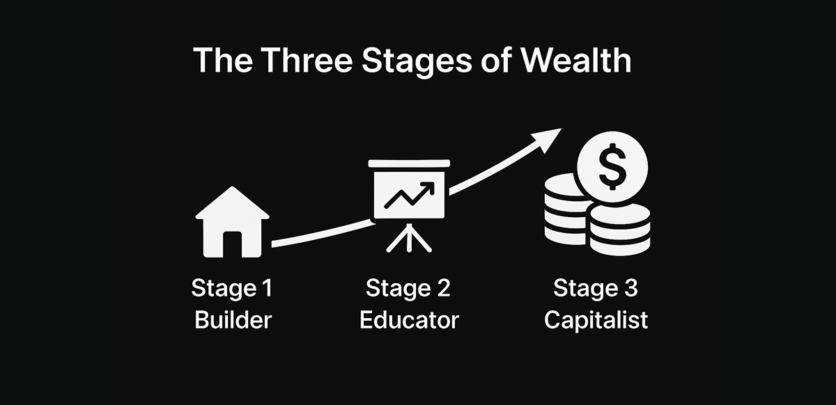 the-three-stages-of-wealth-why-most-people-never-escape-stage-1-and-misunderstand-the-game-entirely