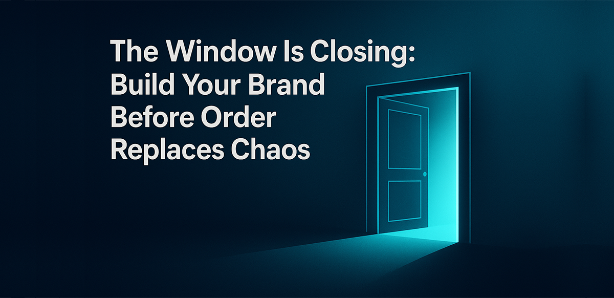 the window is closing build your own agency brand before order replaces chaos
