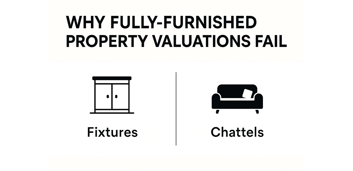 why fully furnished property valuations fail the fixtures vs chattels trap