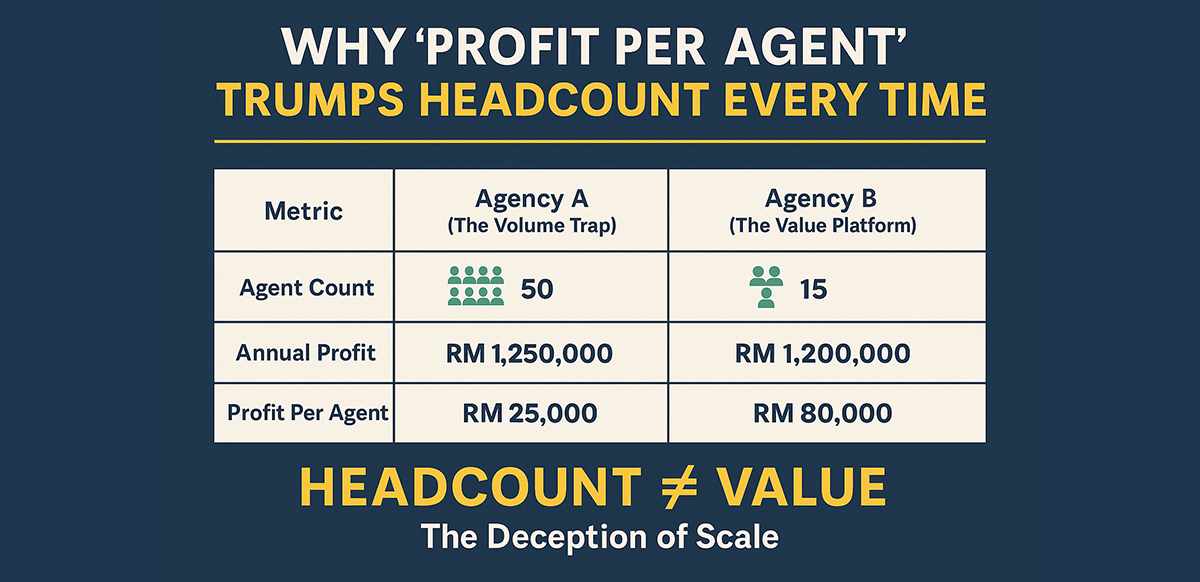 why profit per agent trumps headcount every time